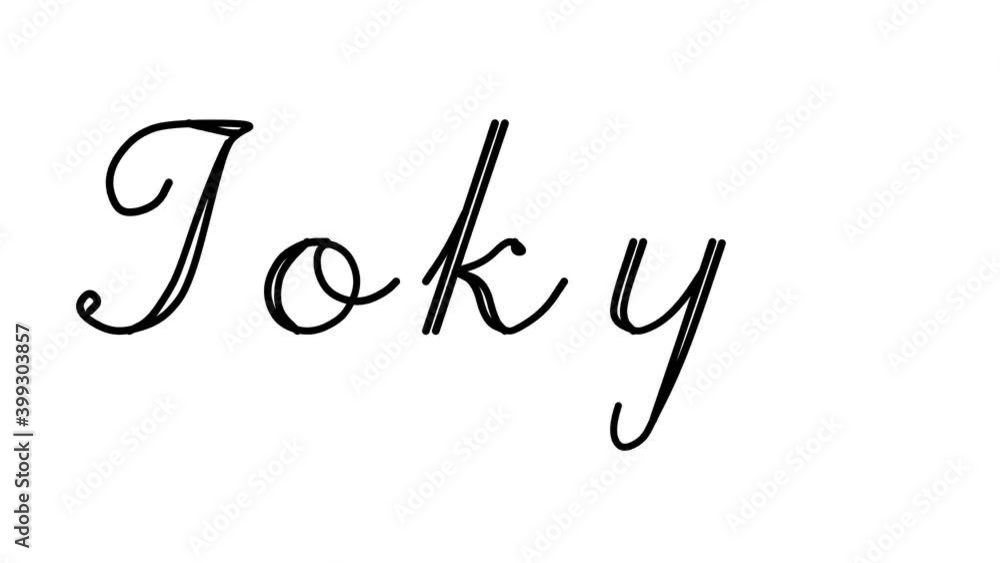 Tokyo Decorative Handwriting Animation in Six Cursive and Gothic Fonts Tokyo Decorative Handwriting Animation in Six Cursive and Gothic Fonts