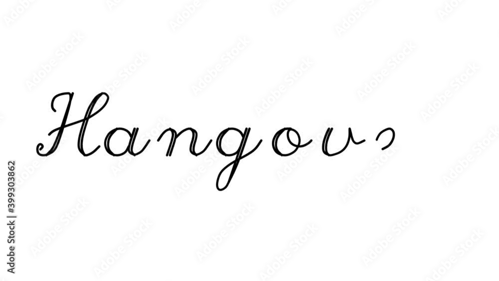 Hangover Decorative Handwriting Animation in Six Cursive and Gothic Fonts Hangover Decorative Handwriting Animation in Six Cursive and Gothic Fonts