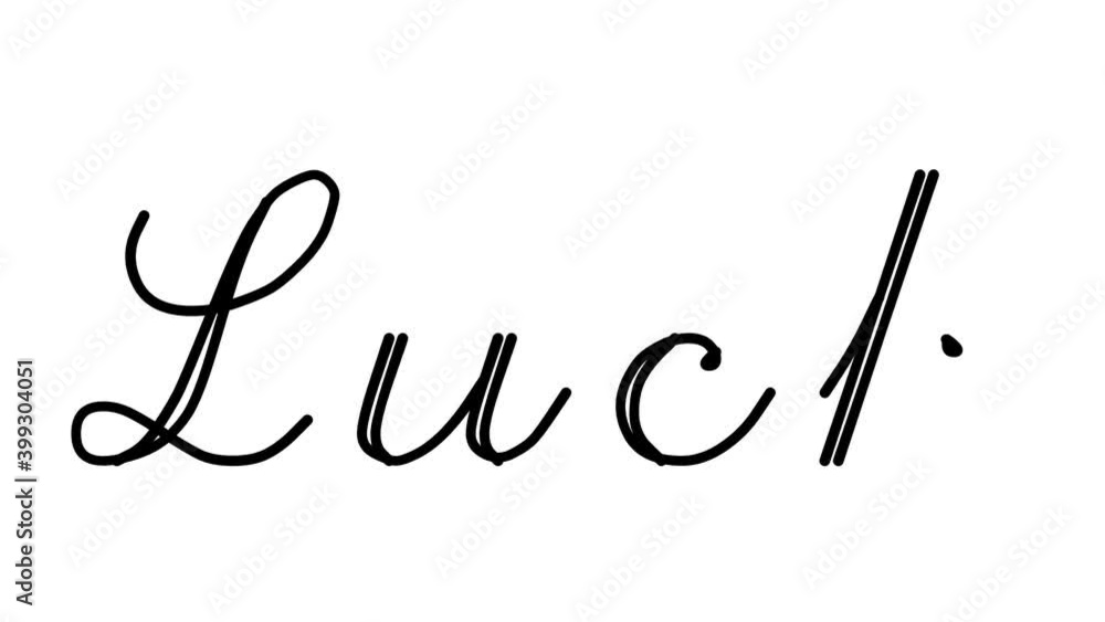 Luck Decorative Handwriting Animation in Six Cursive and Gothic Fonts