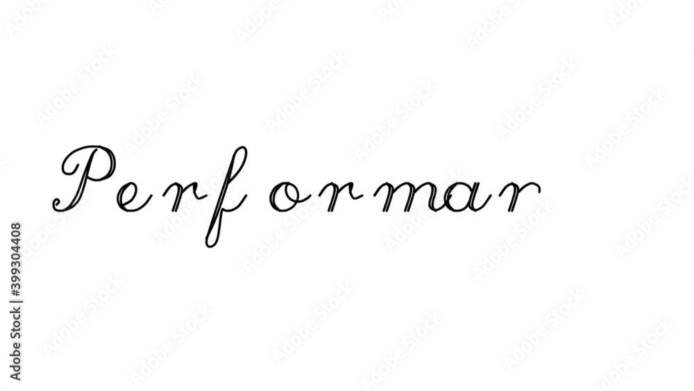 Performance Decorative Handwriting Animation in Six Cursive and Gothic Fonts Performance Decorative Handwriting Animation in Six Cursive and Gothic Fonts