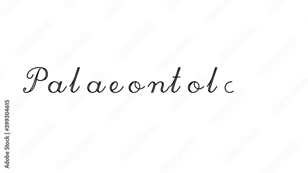 Palaeontology Decorative Handwriting Animation in Six Cursive and Gothic Fonts Palaeontology Decorative Handwriting Animation in Six Cursive and Gothic Fonts