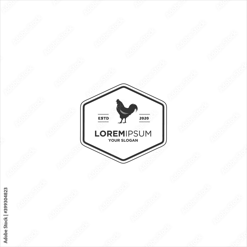 chicken farm emblem logo vector chicken farm emblem logo vector