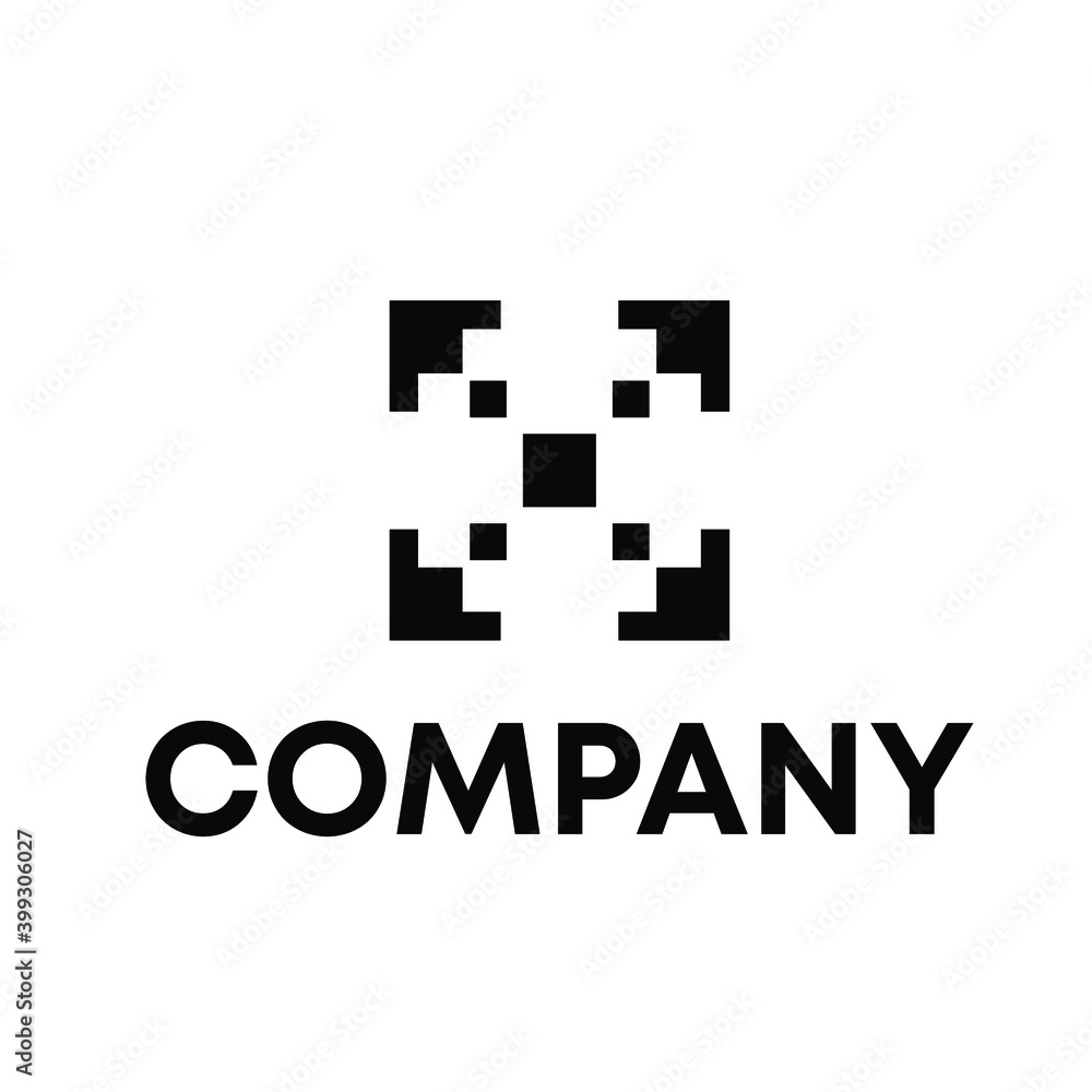 Obraz premium pixel logo