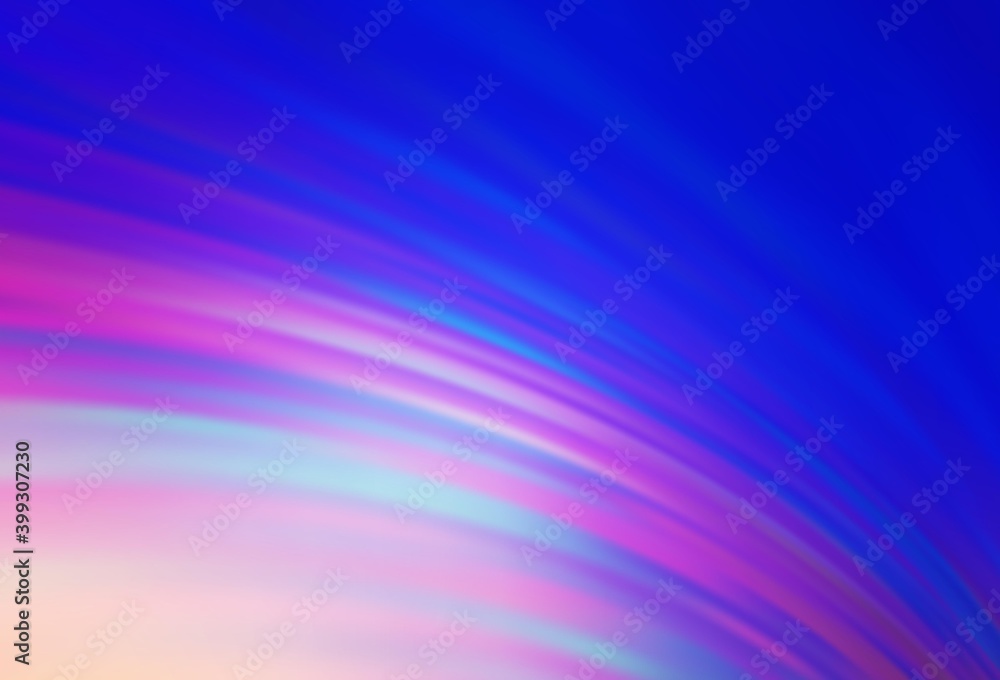 Fototapeta premium Light Pink, Blue vector abstract blurred background.