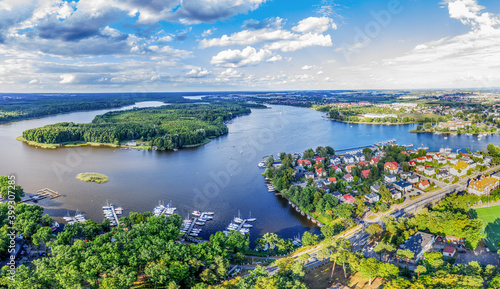 Fototapeta Naklejka Na Ścianę i Meble -  Ilawa - a city located in the Iława Lake District, on the longest lake in Poland - Jeziorak	