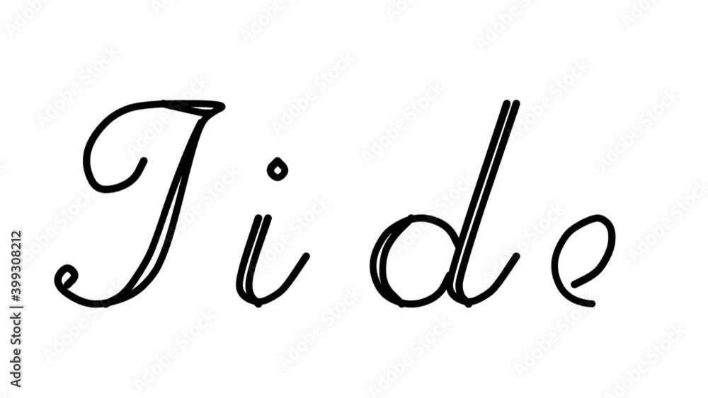 Tide Decorative Handwriting Animation in Six Cursive and Gothic Fonts Tide Decorative Handwriting Animation in Six Cursive and Gothic Fonts