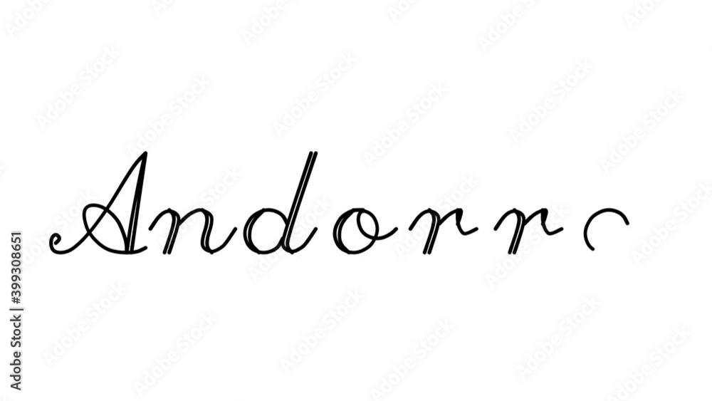 Andorra Decorative Handwriting Animation in Six Cursive and Gothic Fonts Andorra Decorative Handwriting Animation in Six Cursive and Gothic Fonts