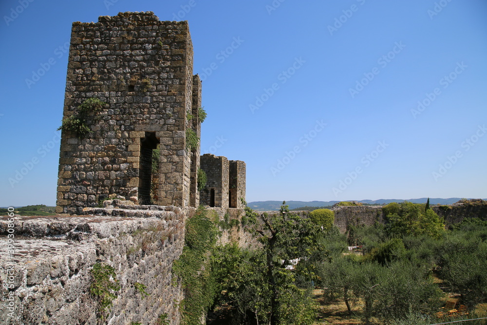 The fortress of Monteriggioni, Italy