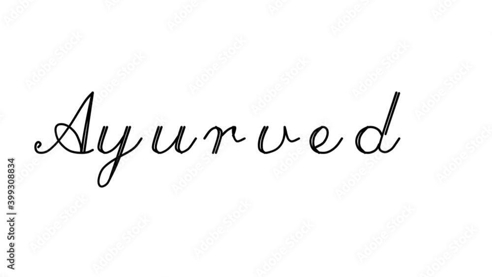 Ayurveda Decorative Handwriting Animation in Six Cursive and Gothic Fonts Ayurveda Decorative Handwriting Animation in Six Cursive and Gothic Fonts