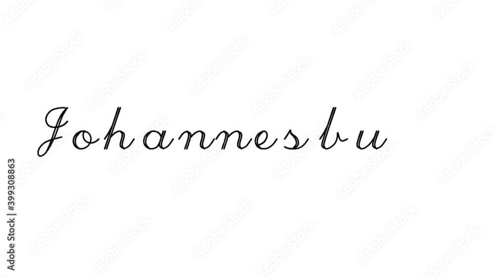 Johannesburg Decorative Handwriting Animation in Six Cursive and Gothic Fonts Johannesburg Decorative Handwriting Animation in Six Cursive and Gothic Fonts
