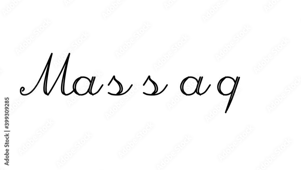 Massage Decorative Handwriting Animation in Six Cursive and Gothic Fonts Massage Decorative Handwriting Animation in Six Cursive and Gothic Fonts