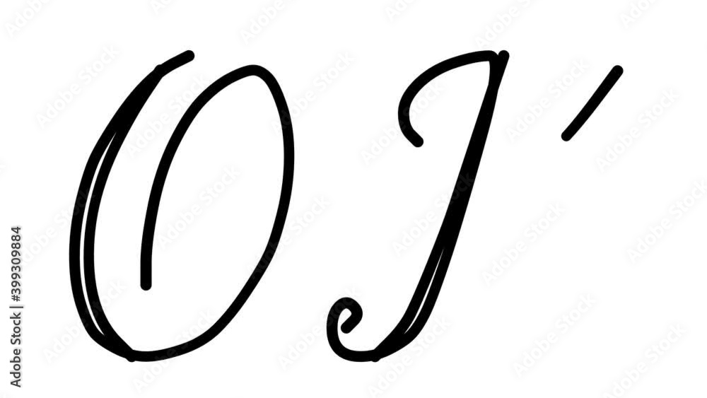 OK Decorative Handwriting Animation in Six Cursive and Gothic Fonts