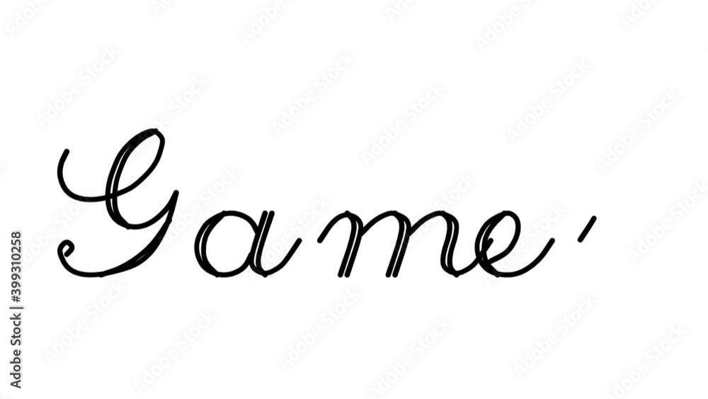 Games Decorative Handwriting Animation in Six Cursive and Gothic Fonts Games Decorative Handwriting Animation in Six Cursive and Gothic Fonts