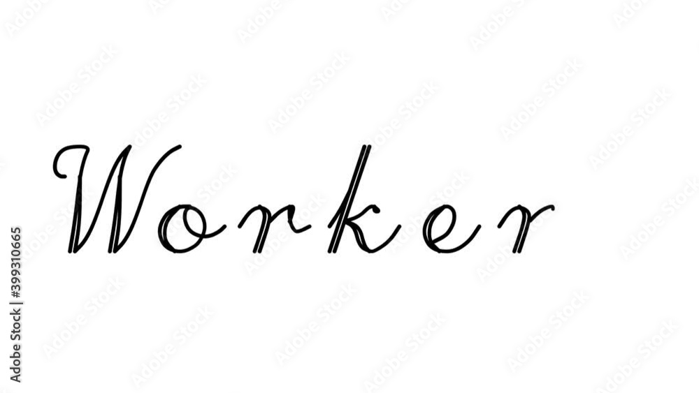 Workers Decorative Handwriting Animation in Six Cursive and Gothic Fonts Workers Decorative Handwriting Animation in Six Cursive and Gothic Fonts