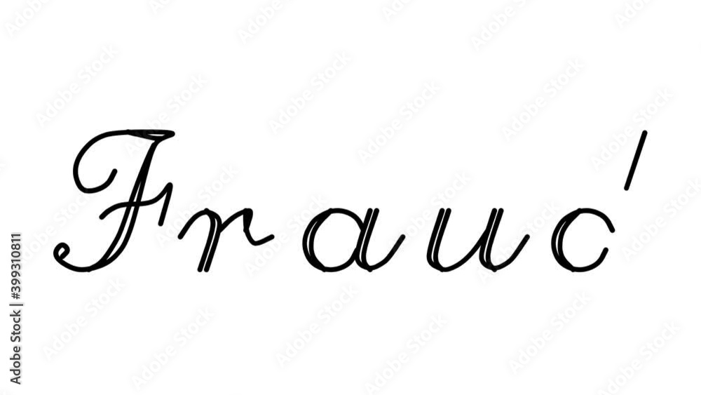 Fraud Decorative Handwriting Animation in Six Cursive and Gothic Fonts Fraud Decorative Handwriting Animation in Six Cursive and Gothic Fonts