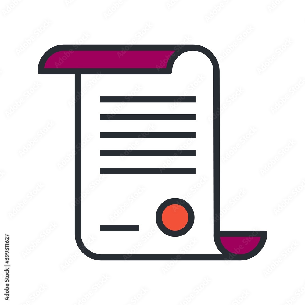 Educational achievement, academic certificate icon. Vector illustration. Educational achievement, academic certificate icon. Vector illustration.