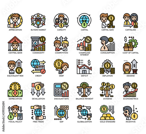 Set of economy thin line and pixel perfect icons for any web and app project.
