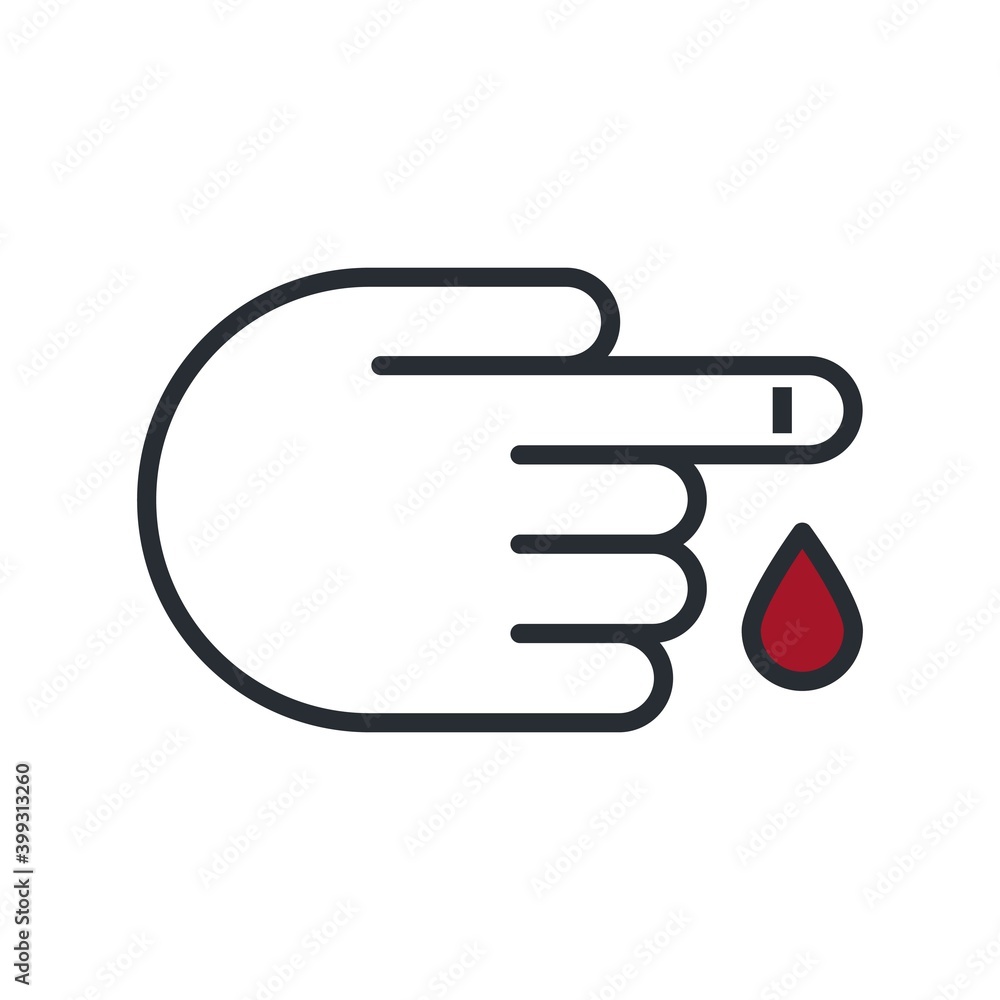 Blood test medical icon vector illustration isolated on white background. Blood test medical icon vector illustration isolated on white background.