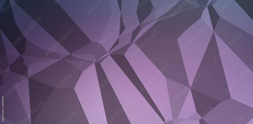 Obraz premium Polygonal background. Colorful wallpaper with geometric design. Digital 3d illustration.