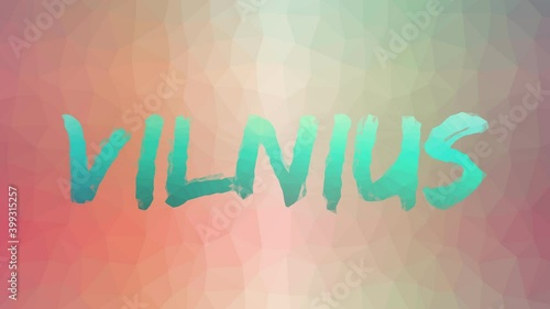 Vilnius fade technological tessellation looping pulsing triangles
