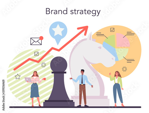 Brand campaign concept. Brand advertising and awareness.