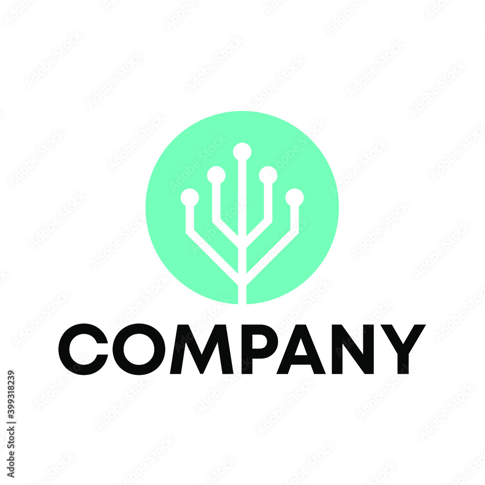 Obraz premium circuit board logo