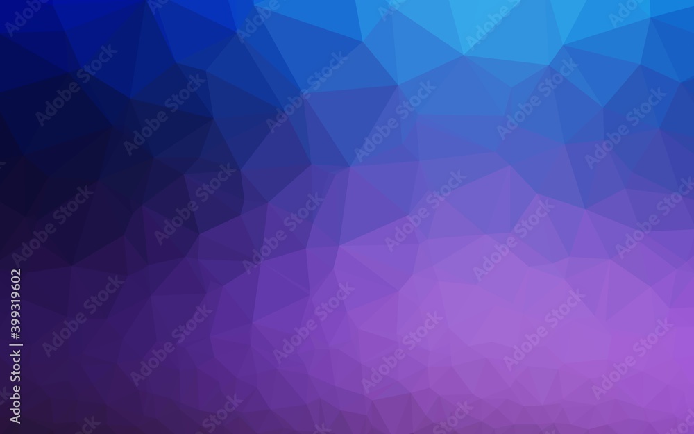 Dark Pink, Blue vector low poly layout. Dark Pink, Blue vector low poly layout.