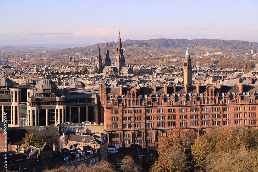 View of the city of Edinburgh, Scotland