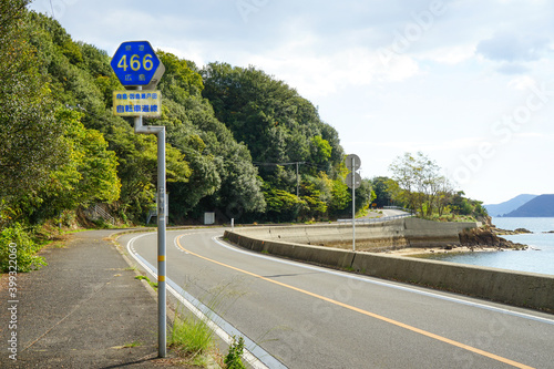 しまなみ海道のサイクリングロード 広島県・向島