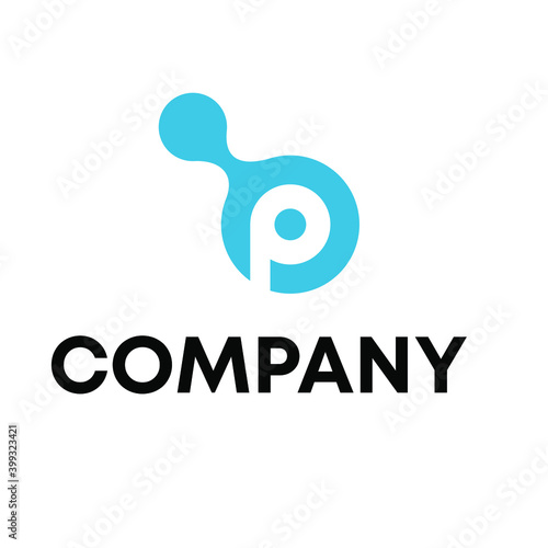 P molecule logo design
