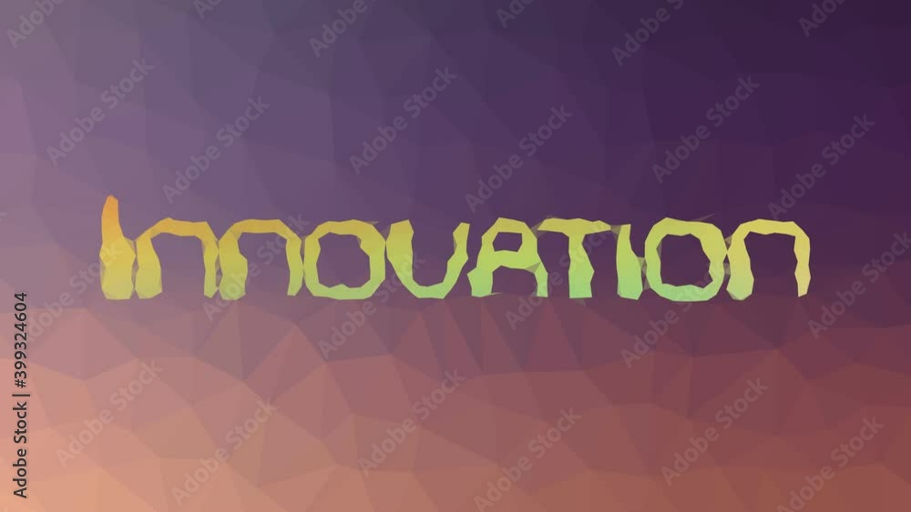 Innovation fade techno tessellated looping moving polygons