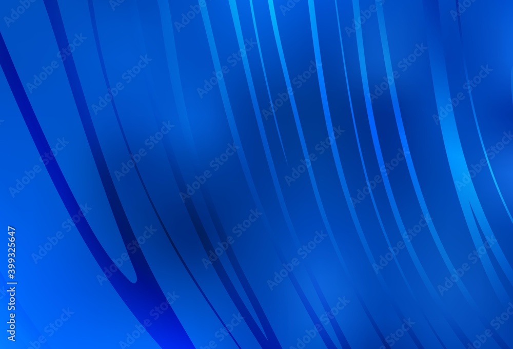 Light BLUE vector backdrop with curved lines. Light BLUE vector backdrop with curved lines.