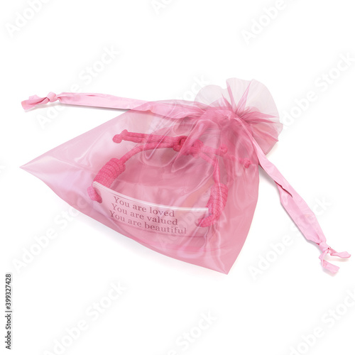 braided bracelet isolated on white background 3d