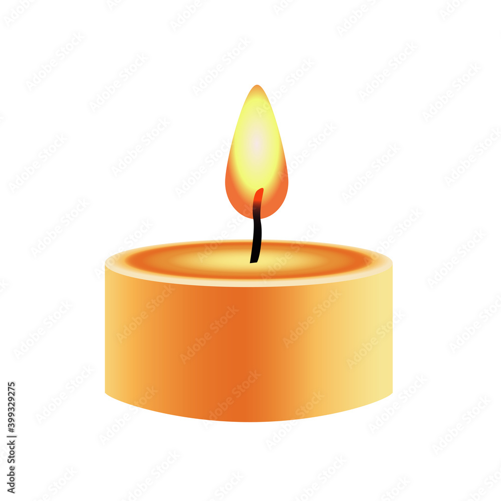 happy new year golden candle decoration icon happy new year golden candle decoration icon