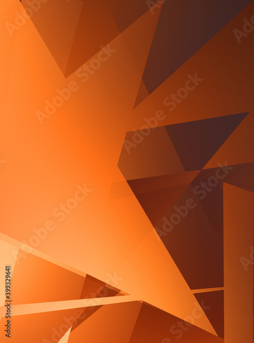Design illustration with geometric shapes. Abstract background with triangular shapes. Colorful graphic wallpaper. © Hybrid Graphics