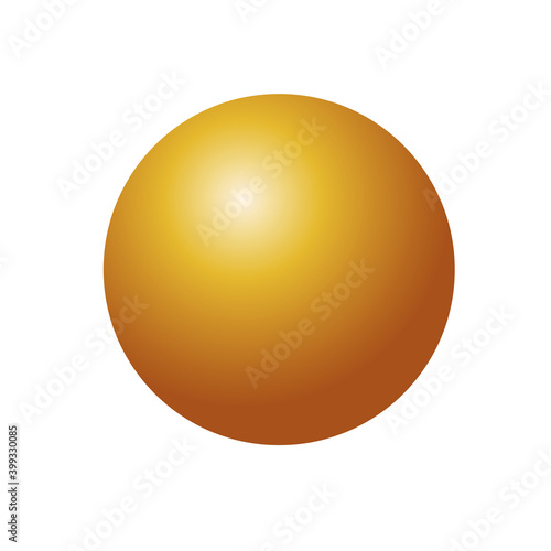 happy merry christmas golden ball decorative icon