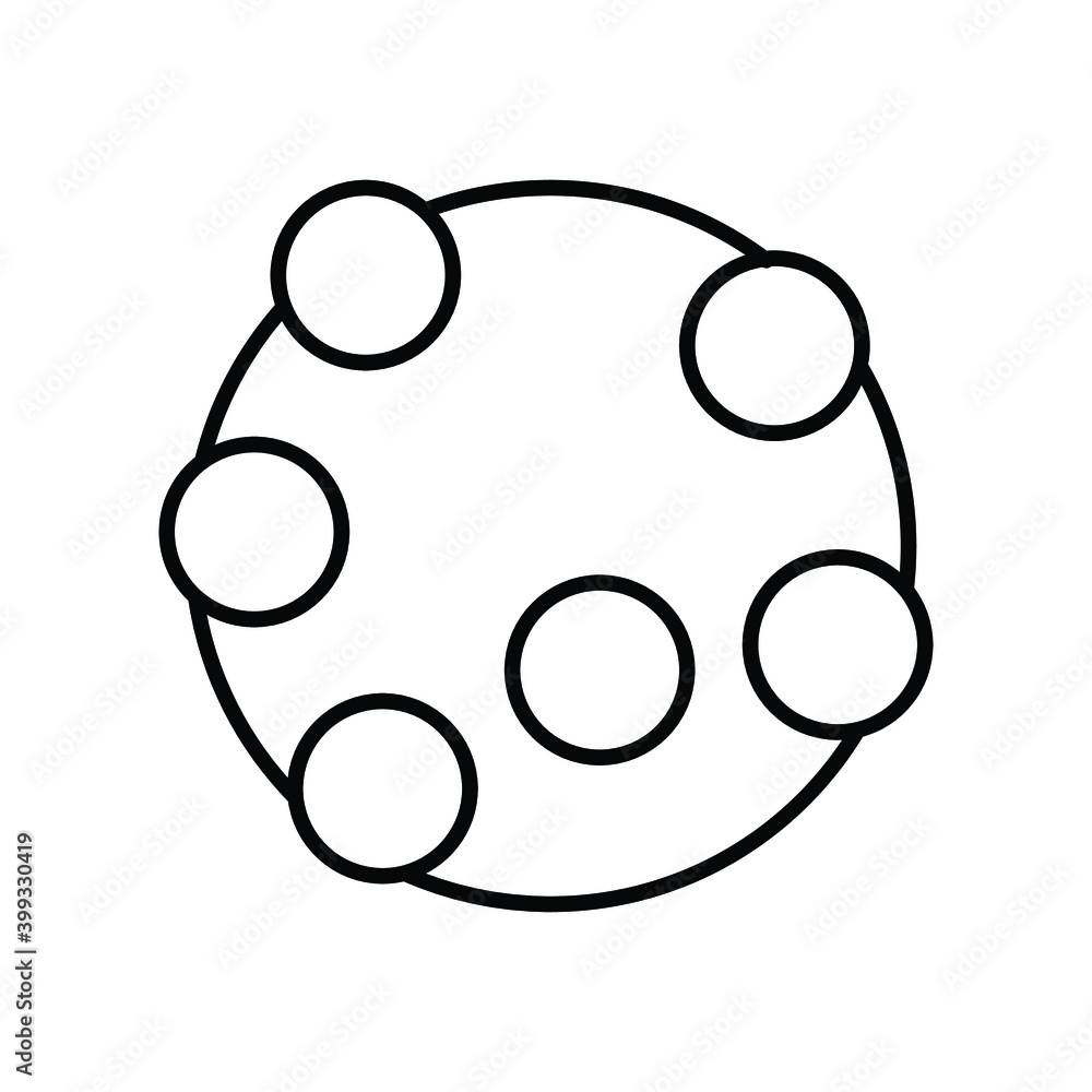 Chocolate Chip cookie food line icon Chocolate Chip cookie food line icon