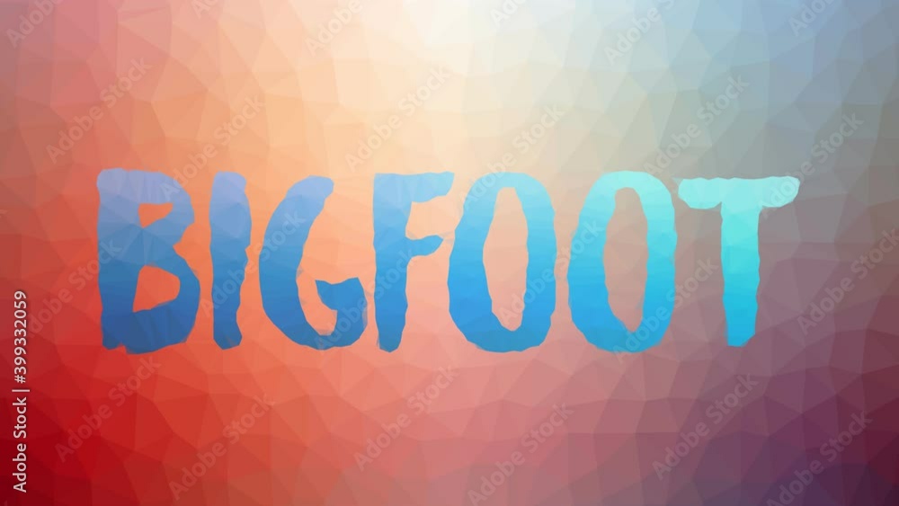 Bigfoot appearing techno tessellation looping pulsing triangles Bigfoot appearing techno tessellation looping pulsing triangles