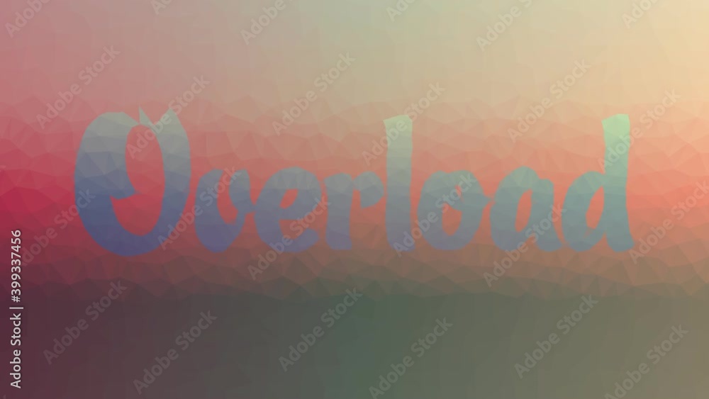 Overload Appearing Strange Tessellated Looping Moving Triangles Overload Appearing Strange Tessellated Looping Moving Triangles