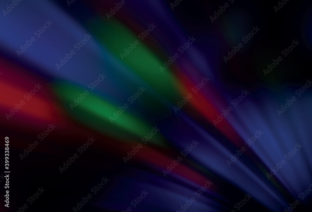 Fototapeta premium Dark Multicolor vector blurred template.