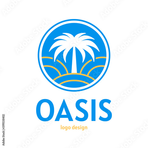 Obraz na płótnie Oasis logo template vector design