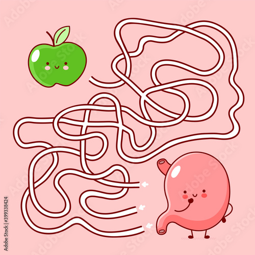 Cute funny labyrinth maze game
