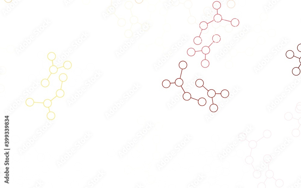 Light Orange vector texture with artificial intelligence concept. Light Orange vector texture with artificial intelligence concept.