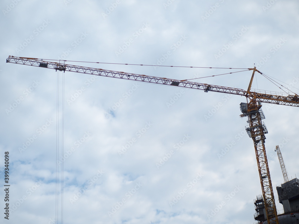 construction site with crane construction site with crane