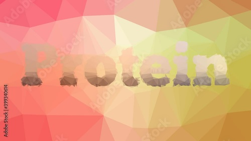 Protein dissolving modern tessellating looping animated triangles