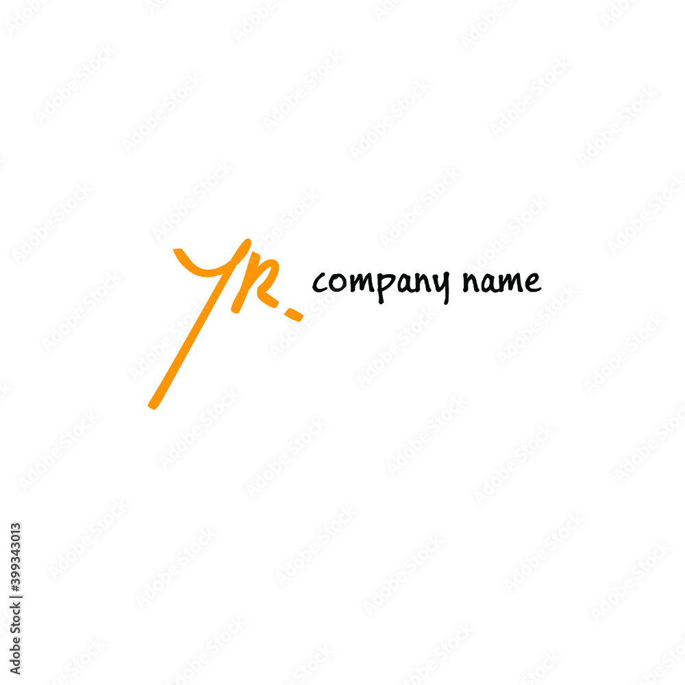 YR initial beauty monogram and elegant logo design YR initial beauty monogram and elegant logo design