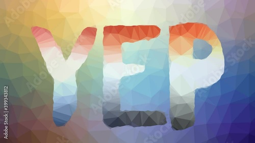 Yep Appearing Techno Tessellation Looping Animated Polygons