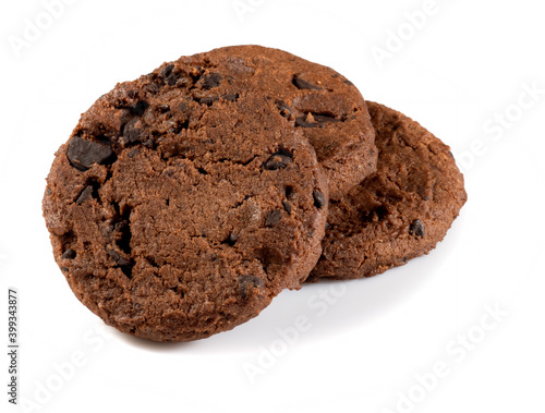 isolated image of cookie and chocolate close up