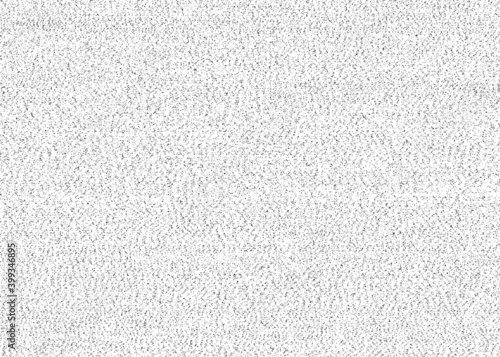 Vector fabric texture. Distressed texture of weaving fabric. Grunge background. Abstract halftone vector illustration. Overlay to create interesting effect and depth. Black isolated on white. EPS10.