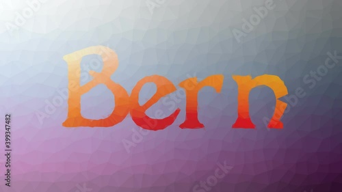 Bern fade weird tessellated looping animated polygons photo